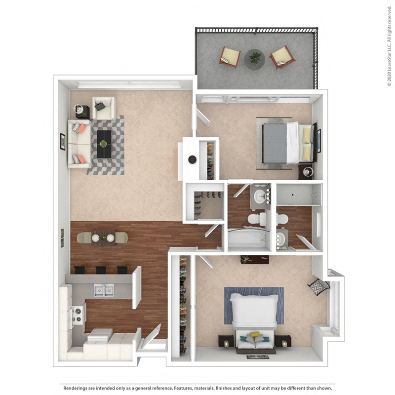 The Seahorse – Two Bedroom at Mariners Village Apartment Homes